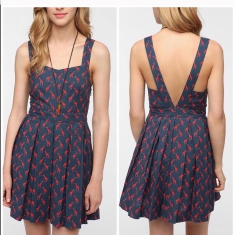 Urban outfitters cooperative blue giraffe dress 0
